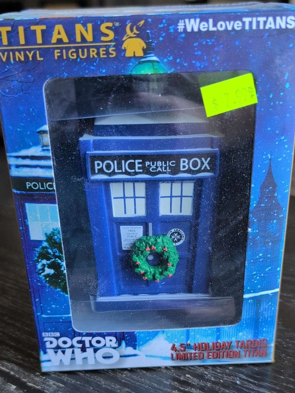 Doctor Who 4.5" Holiday TARDIS Vinyl Figure - Blue